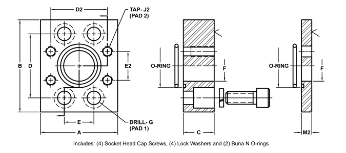 1315-16-32 | Flange Adapters | Flat Face | In-Line | O-ring Face | SAE ...