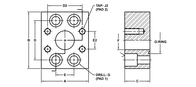 1315-12-12 | Flange Adapters | Flat Face | In-Line | O-ring Face | SAE ...